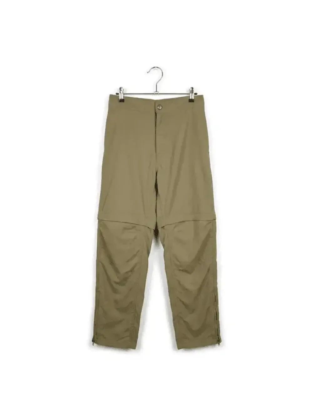 NWOT RailRiders Mens 42x32 Nylon Hiking Pants Convertible To Shorts Tan Travel